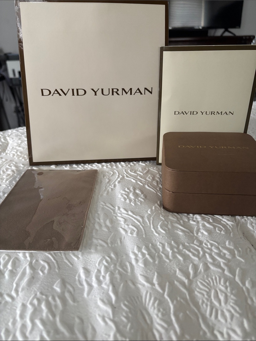 David Yurman Brown & Cream Branded Packaging Set